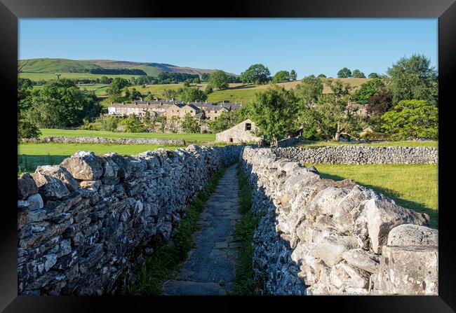 Dry Stone Walls at Grassington, Yorkshire Dales Framed Print by Tim Hill