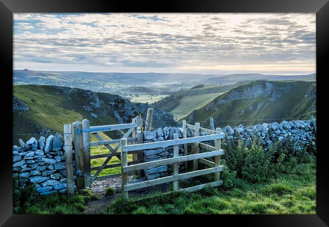 The New Gate at Winnats Pass Framed Print by Tim Hill