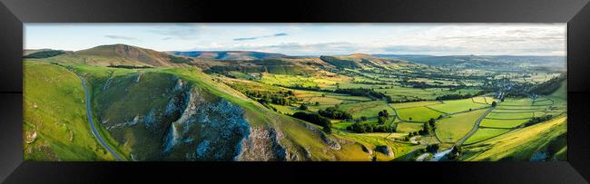 Hope Valley Panoramic Framed Print by Tim Hill