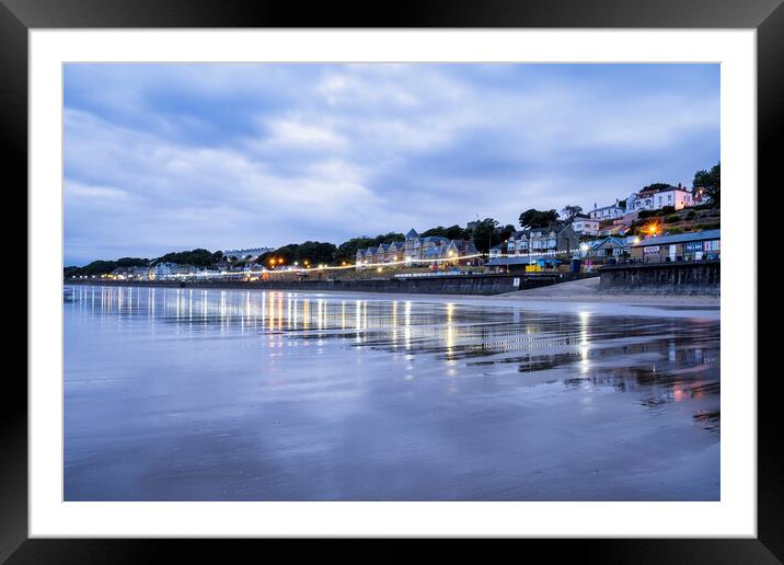 Filey Seafront Reflections Framed Mounted Print by Tim Hill