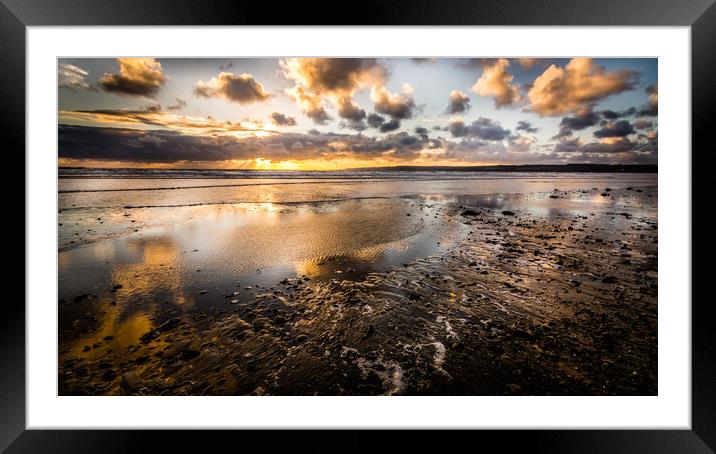 Filey Beach Seascape Framed Mounted Print by Tim Hill