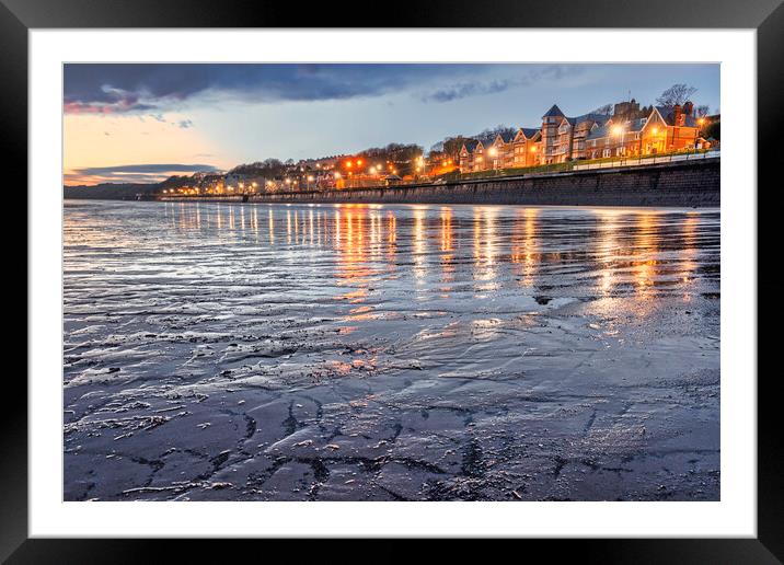 Filey Beach and Seafront at Sunrise Framed Mounted Print by Tim Hill