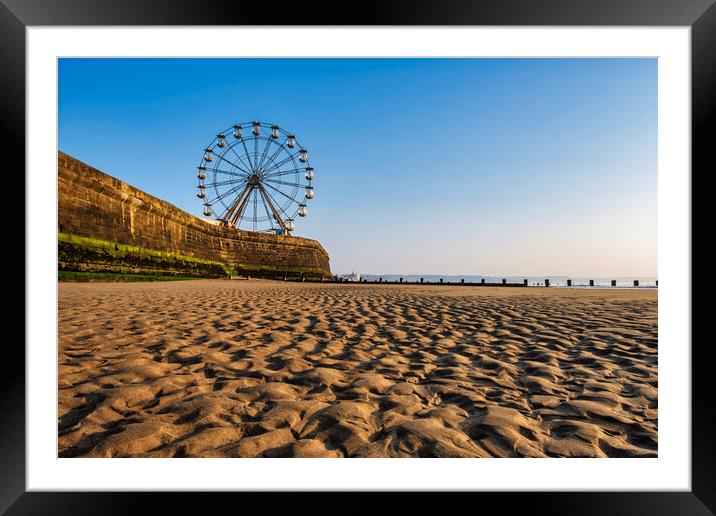 Bridlington Beach and Big Wheel Framed Mounted Print by Tim Hill