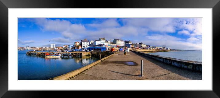 Bridlington Seafront Panoramic Framed Mounted Print by Tim Hill