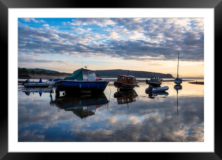 A Serene Sunrise in Abersoch Framed Mounted Print by Tim Hill