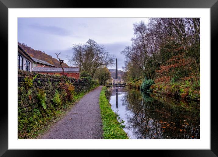 Serene Reflections of Hebden Bridge Framed Mounted Print by Tim Hill