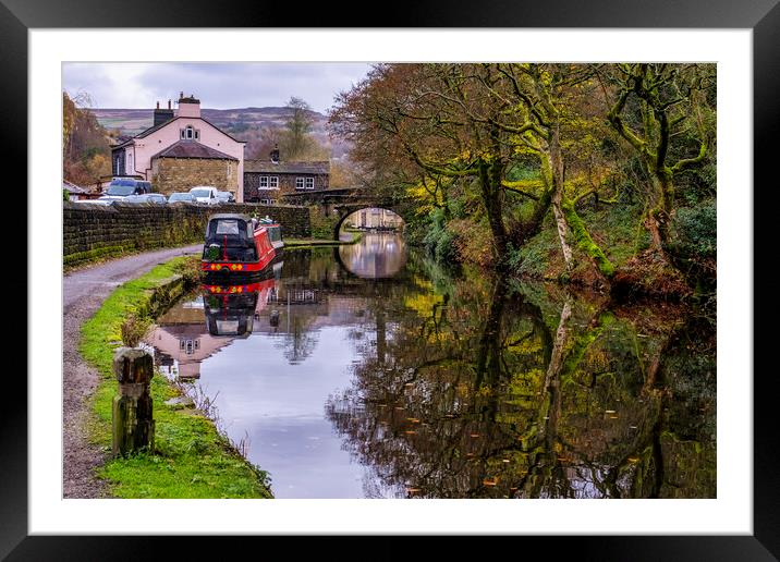 Rochdale Canal Hebden Bridge Framed Mounted Print by Tim Hill