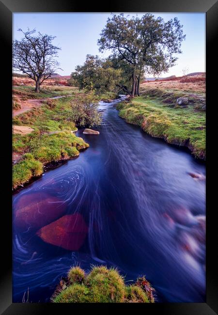 Burbage Brook Padley Gorge Framed Print by Tim Hill