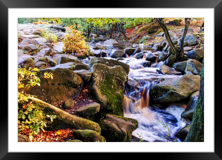 Burbage Brook Padley Gorge Framed Mounted Print by Tim Hill