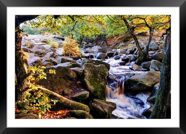 Burbage Brook Padley Gorge Framed Mounted Print by Tim Hill