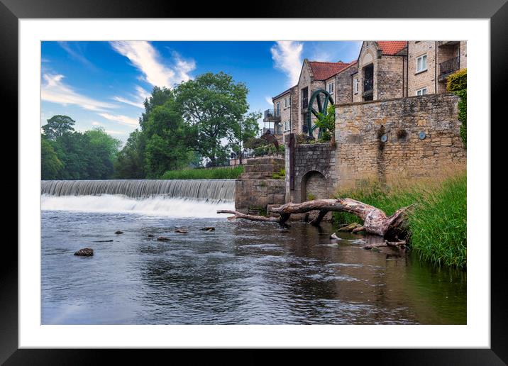 Majestic Weir in the Heart of West Yorkshire Framed Mounted Print by Tim Hill