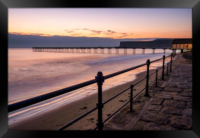 Clouds on the horizon, Saltburn by the sea Framed Print by Tim Hill