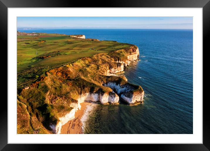 Flamborough Cliffs East Yorkshire Framed Mounted Print by Tim Hill