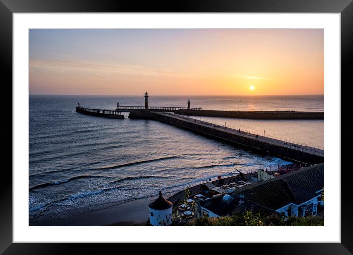 Yorkshire Coast Sunrise Whitby Framed Mounted Print by Tim Hill