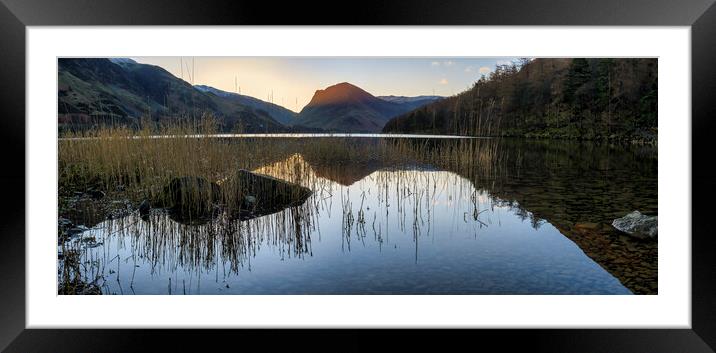 Fleetwith Pike Buttermere Panoramic Framed Mounted Print by Tim Hill