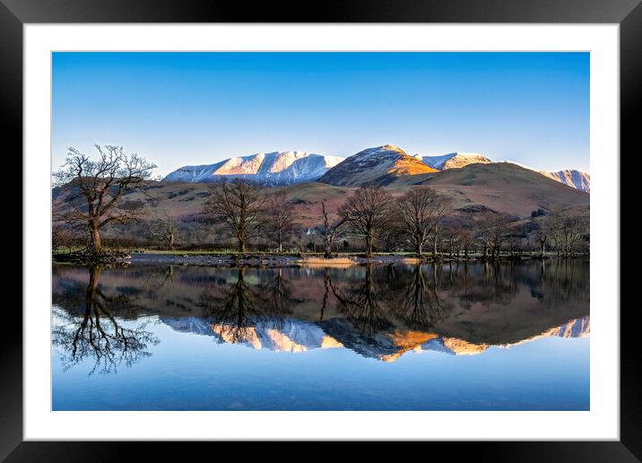 Serene Reflections Framed Mounted Print by Tim Hill