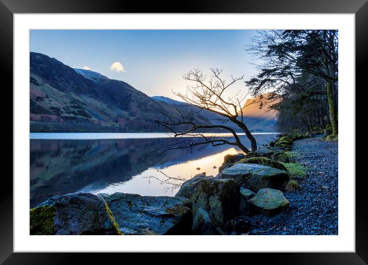 Golden Sunrise over Fleetwith Pike Framed Mounted Print by Tim Hill