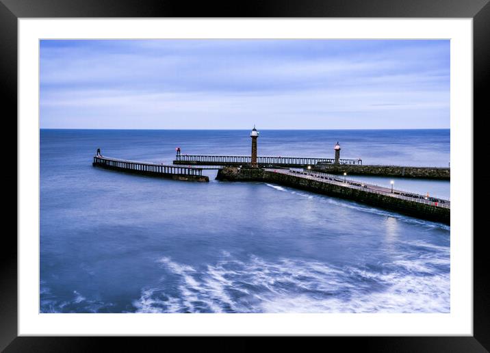 Whitby Seascape Framed Mounted Print by Tim Hill