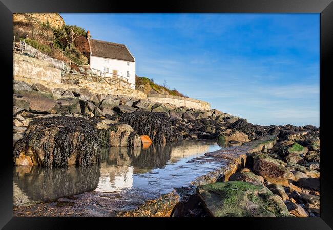 Runswick Bay Thatched Cottage Framed Print by Tim Hill