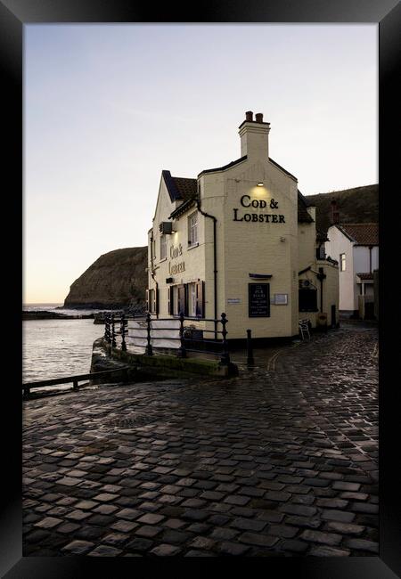 Cod & Lobster Pub, Staithes, North Yorkshire Framed Print by Tim Hill