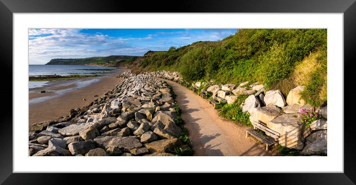 Robin Hoods Bay Panoramic Framed Mounted Print by Tim Hill