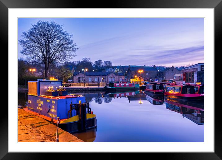 Serenity on the Skipton Canal Framed Mounted Print by Tim Hill