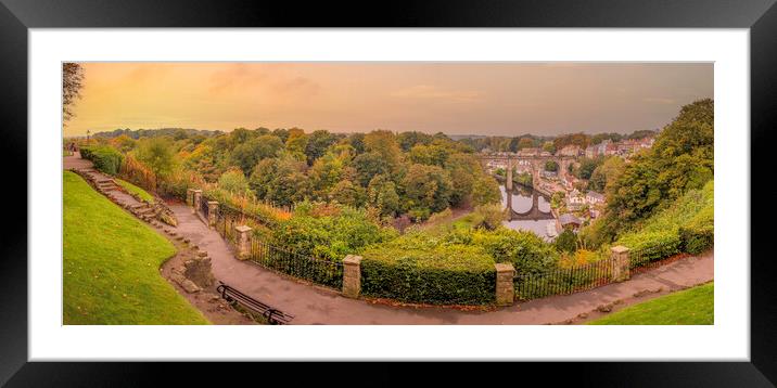 Knaresborough Panoramic North Yorkshire Framed Mounted Print by Tim Hill