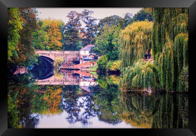 Knaresborough Reflections North Yorkshire Framed Print by Tim Hill