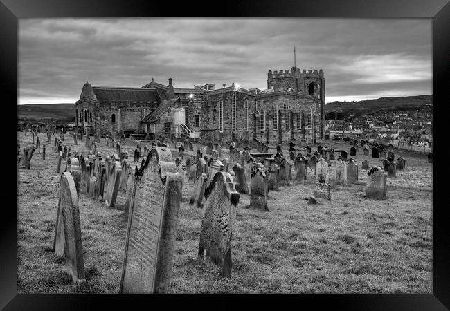 Serene Beauty of Whitbys St Mary Framed Print by Tim Hill