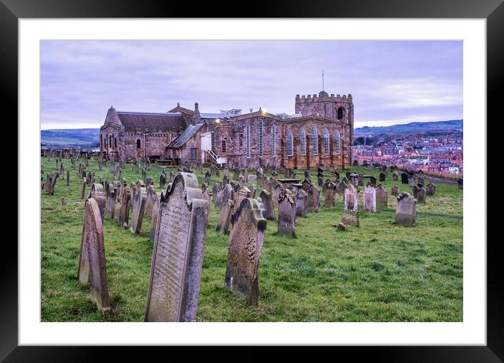 Church of St Mary Whitby Framed Mounted Print by Tim Hill