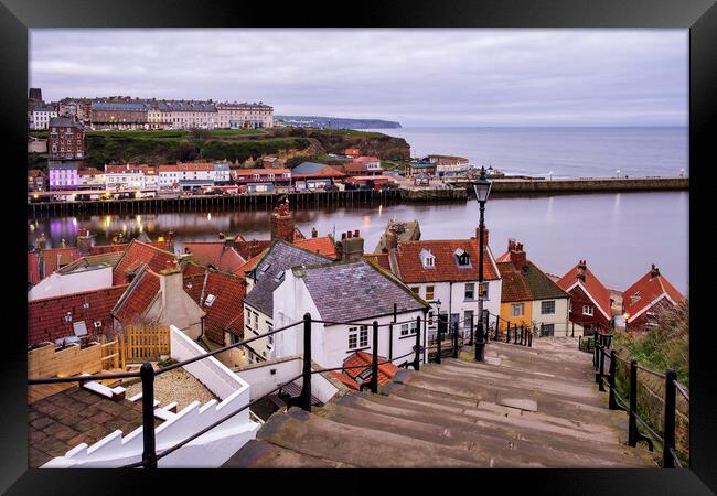 199 Steps Whitby Framed Print by Tim Hill