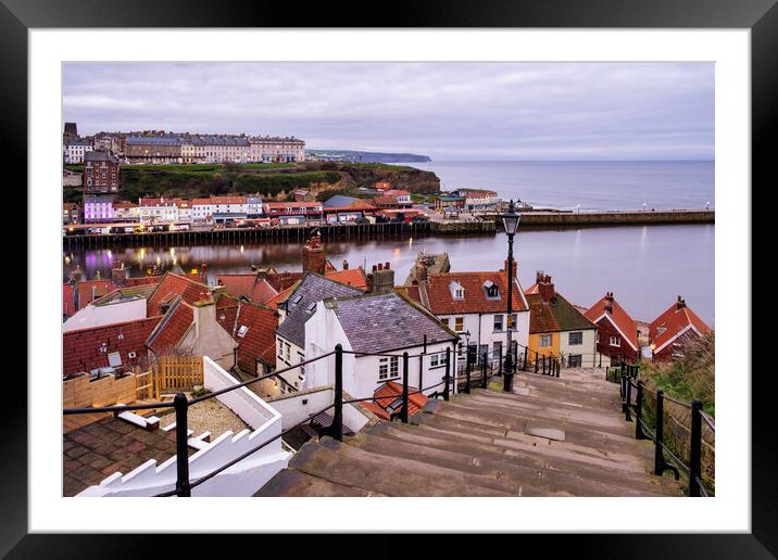 199 Steps Whitby Framed Mounted Print by Tim Hill