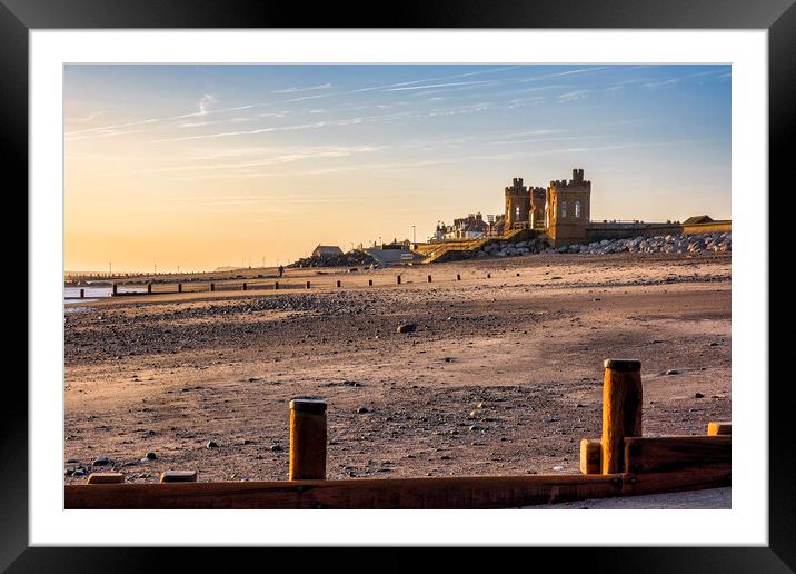 Serene Sunrise on Withernsea Coast Framed Mounted Print by Tim Hill