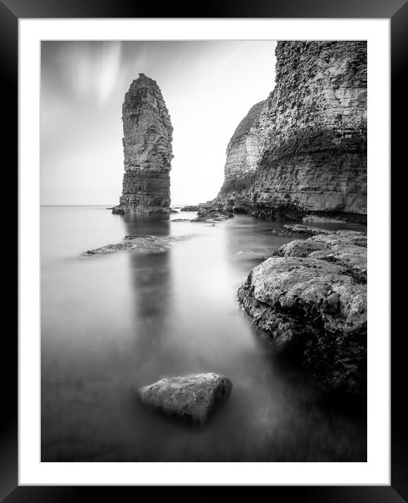 Majestic Chalk Sea Stack Framed Mounted Print by Tim Hill