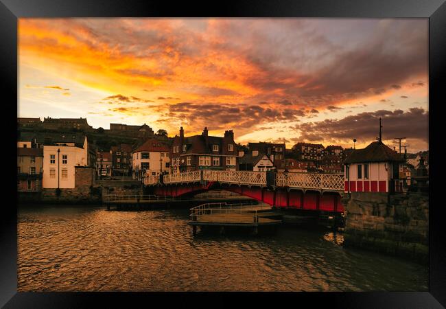 Whitby swingbridge North Yorkshire Framed Print by Tim Hill
