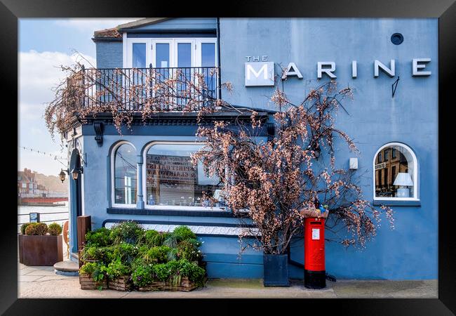 The Marine Whitby Seafront Framed Print by Tim Hill