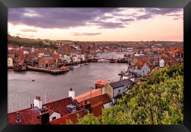 Whitby Swing Bridge North Yorkshire Framed Print by Tim Hill
