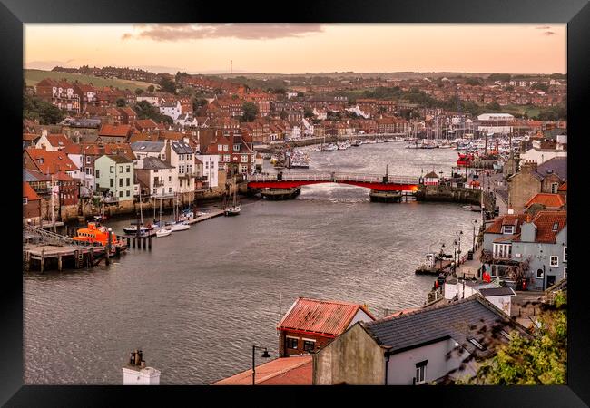 Whitby Swing Bridge North Yorkshire Framed Print by Tim Hill