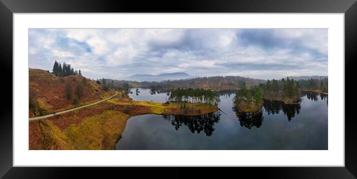 Majestic Tarn Hows Reflecting the Mystical Sky Framed Mounted Print by Tim Hill