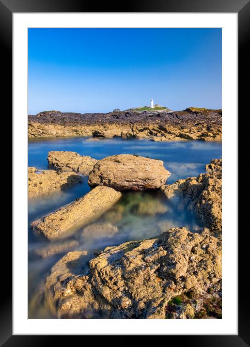 Godrevy Lighthouse Framed Mounted Print by Tim Hill