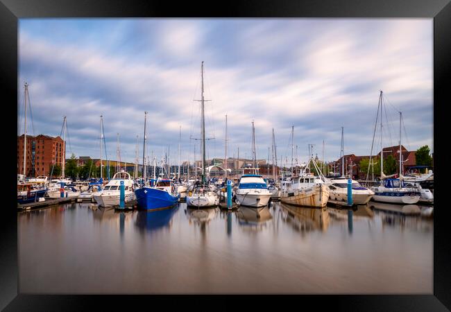 Serenity of Hull Marina Framed Print by Tim Hill