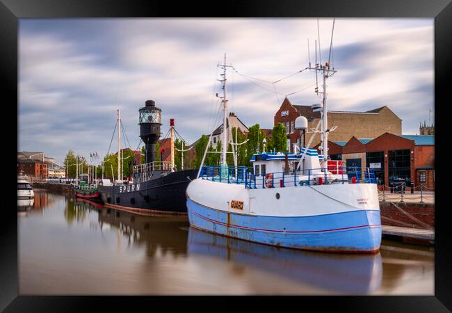 Spurn Lightship Hull Marina Framed Print by Tim Hill