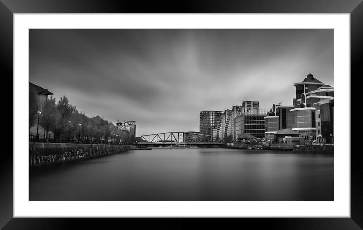 Salford Quays Skyline Framed Mounted Print by Tim Hill