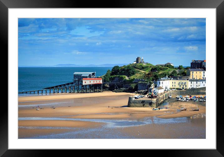 Beachlife Tenby Framed Mounted Print by Tim Hill