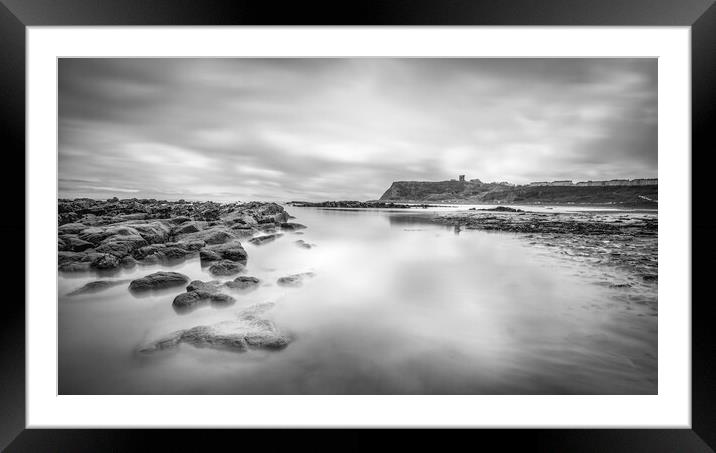Moody Scarborough Seascape Framed Mounted Print by Tim Hill