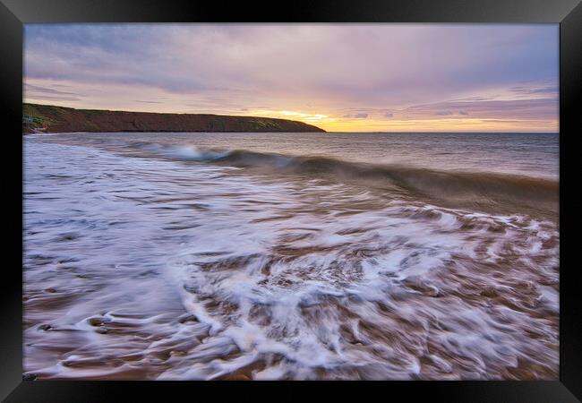 Filey Seascape Framed Print by Tim Hill