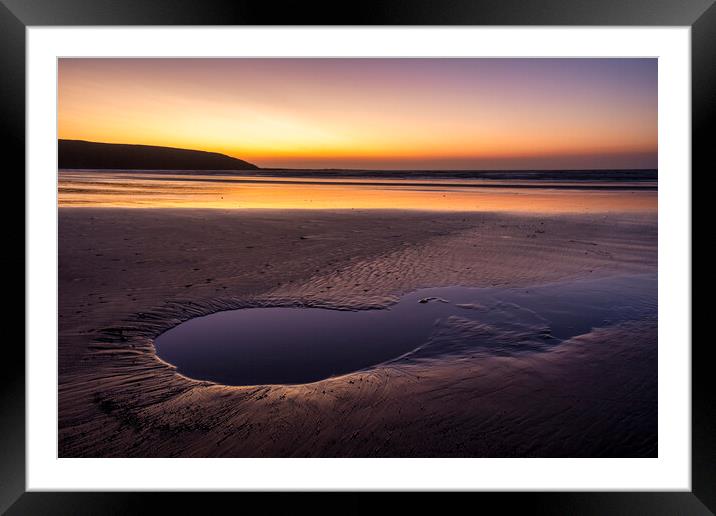 Stunning Sunrise Over Filey Beach Framed Mounted Print by Tim Hill