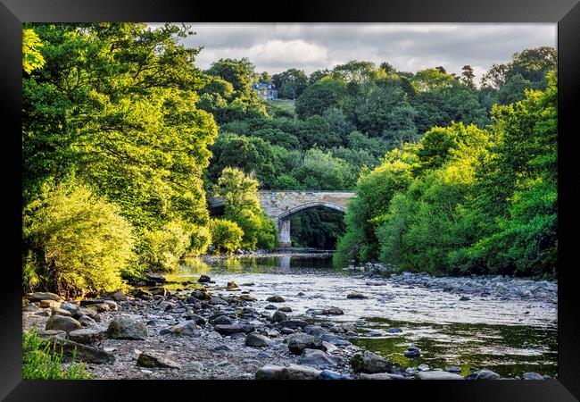 Majestic Richmond Castle over Swale River Framed Print by Tim Hill