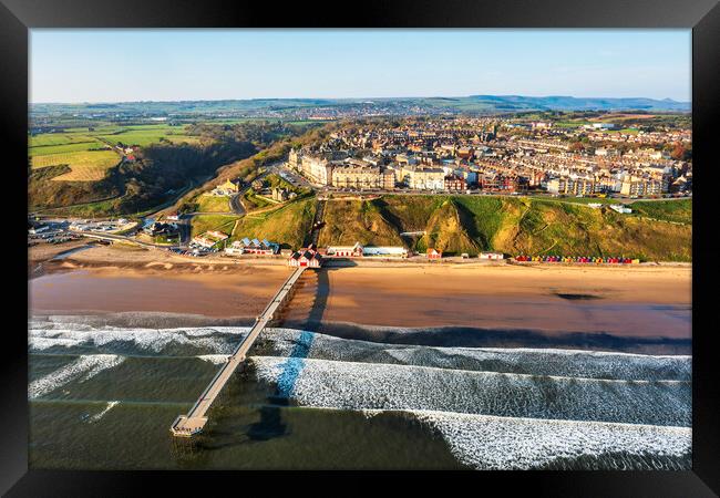 Saltburn from above Framed Print by Tim Hill