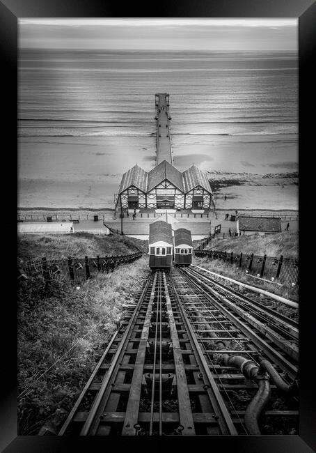 Nostalgic Charm of Saltburn Pier Framed Print by Tim Hill